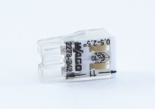 Клемма WAGO 2273-242 на 2 провода с пастой - фото №1