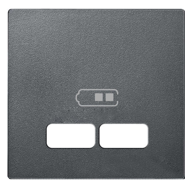 Накладка USB розетки Schneider Electric Merten System M MTN4367-0414 (антрацит)