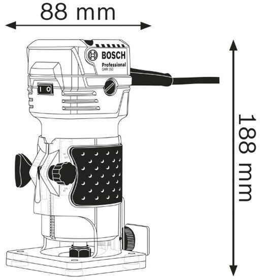 Фрезер Bosch GKF 550 - фото №3