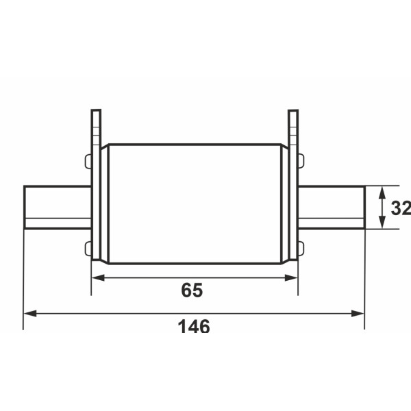 Запобіжник ножевий з плавкою вставкою Promfactor NF3.315A 500В 120kA - фото №2