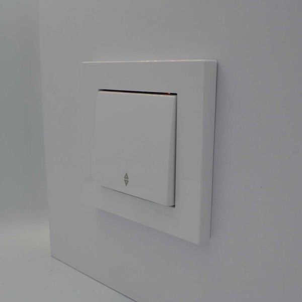 Вимикач Nilson Moda білий 1кл прохідний з підсвіткою ( 21112008 ) - фото №3