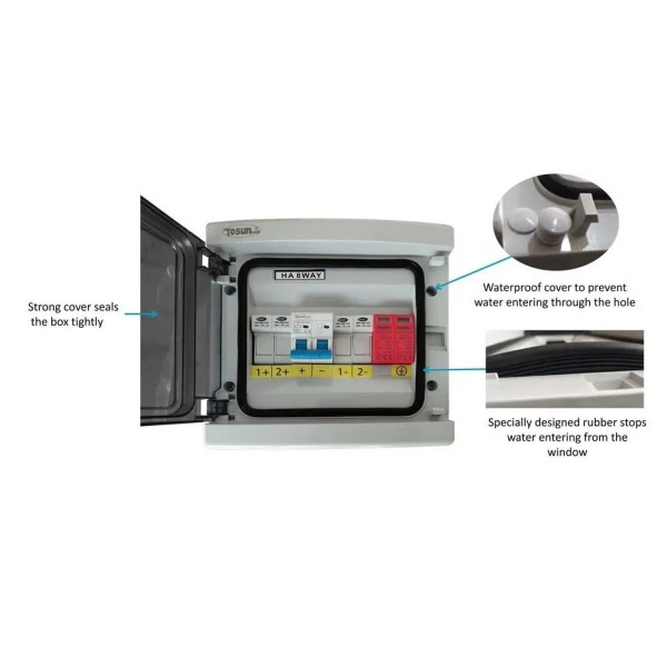 Влагозащищенный модульный щит TOSUNlux 26м накладной IP65 пластиковый UV ABS (6940151031789) - фото №2