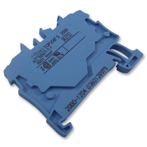Клема Wago 2000-1204 Topjob S 1,0мм² (синя) - фото №1