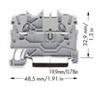 Клема Wago 2000-1204 Topjob S 1,0мм² (синя) - фото №2