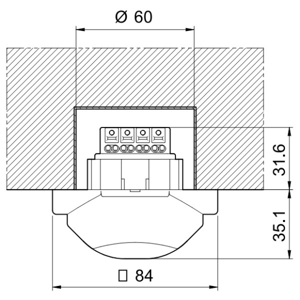 Датчик руху Finder 1-500лк 12с-35хв 360° (185182300300) - фото №4