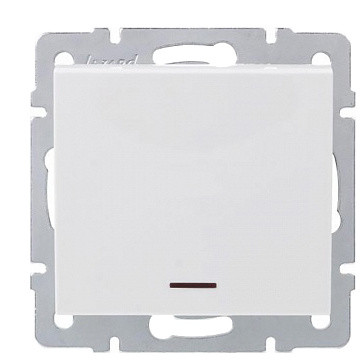 Вимикач Lezard Rain (703-0288-111) з підсвічуванням (білий)