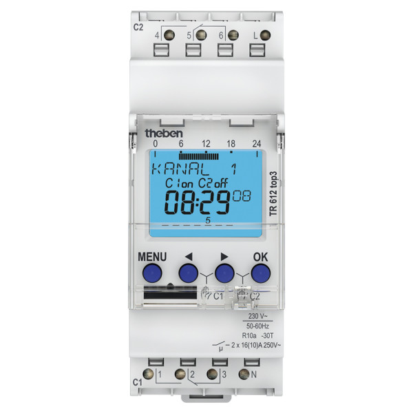 Таймер відключення Theben TR 612 top 3 16А - фото №2