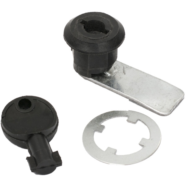 Поворотний замок Білмакс Б00031368 ЗП-1 (чорний) із ключем