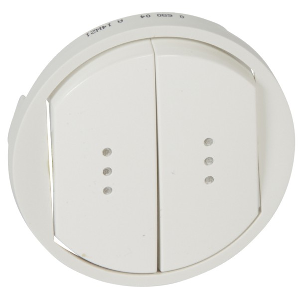 Клавиша выключателя 2-клавишного Legrand Celiane белая