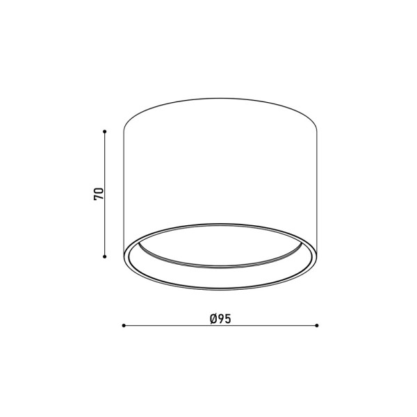 Точковий світильник Kloodi KD-RONDO95 9W 4K WH LED 720Lm IP20 білий - фото №3