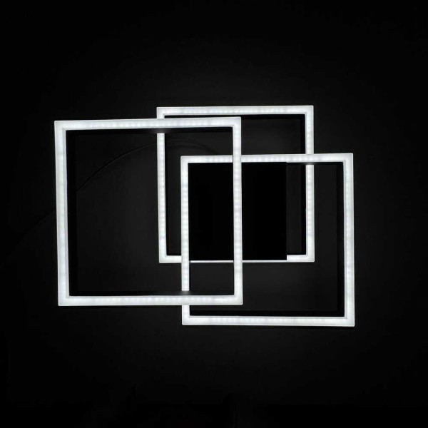 Светильник LED smart RAFAEL+пульт 100W 3000-5000K IP20 прямоугольный черный Violux ( 220975 ) - фото №2