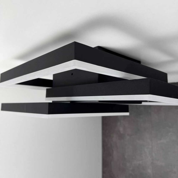 Светильник LED smart RAFAEL+пульт 100W 3000-5000K IP20 прямоугольный черный Violux ( 220975 ) - фото №3