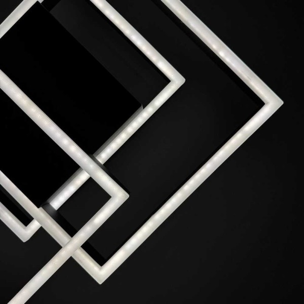 Светильник LED smart RAFAEL+пульт 100W 3000-5000K IP20 прямоугольный черный Violux ( 220975 ) - фото №4