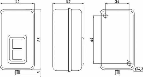 Металевий кнопковий пост E.Next e.mb.stand.xal.10a 10А On-Off (s006024) - фото №2