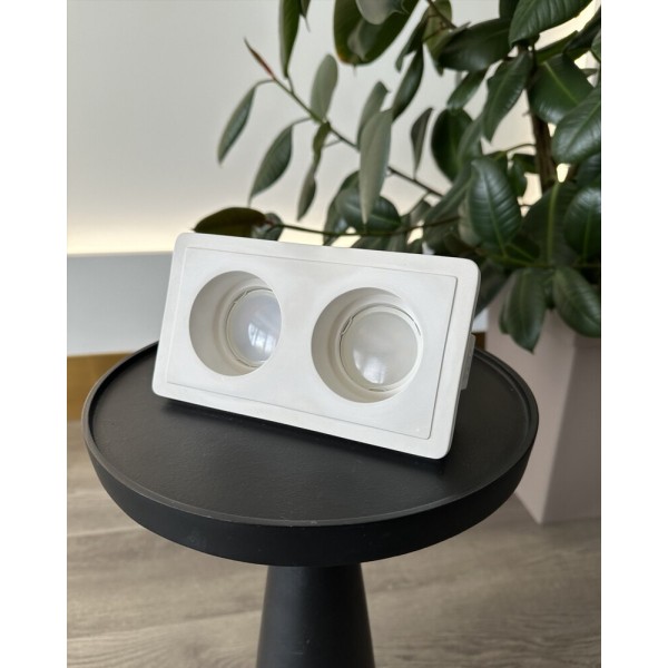 Точковий світильник Promin Double M GU10/GU5.3 2x10W IP20 Wh - фото №3