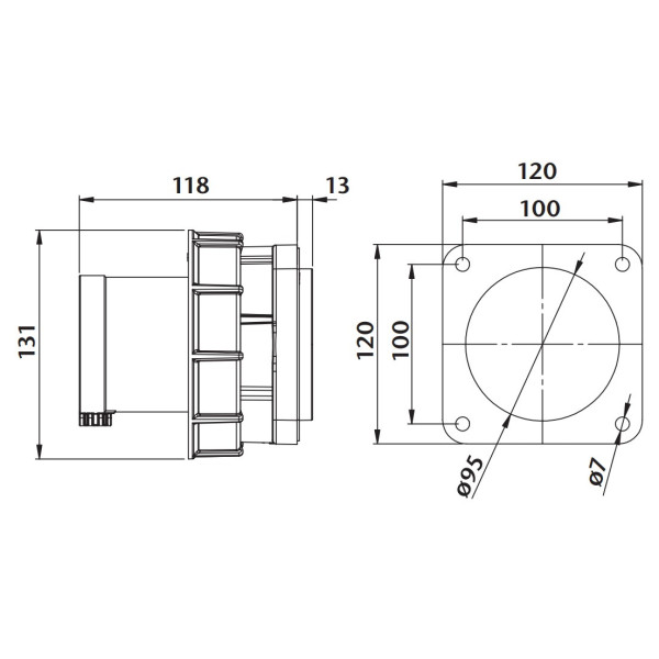 Вбудована силова вилка Sez IRGN12543 - фото №1