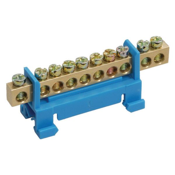 Нулевая шина Chint на DIN-рейке HC-003/10 6х9 с изолятором (10029)