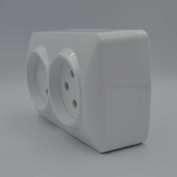 Розетка ALSU белая 2-я ( 504-010200-908 ) - фото №2