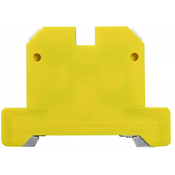 Гвинтова клема Аско-Укрем JB (ЕК) 4/35 жовто-зелена (A0130020002) - фото №1