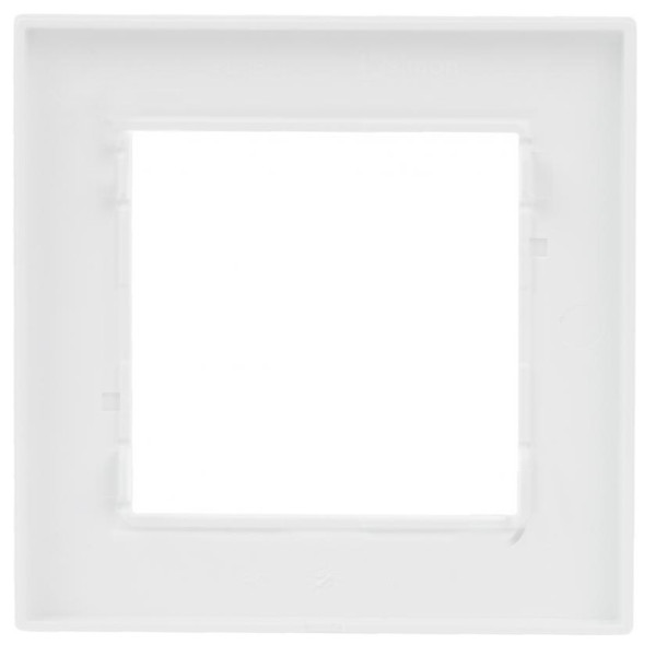 Рамка одинарная горизонтальная Simon 10 белая - фото №1