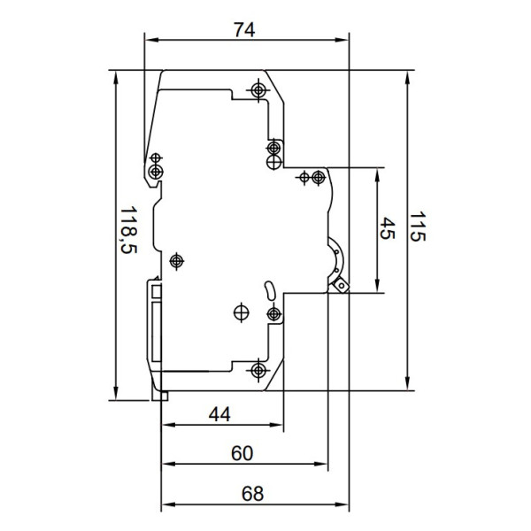 Трехполюсный автомат SEZ 123 C 100А 3P (PR123C100А) - фото №1