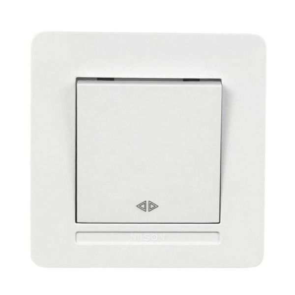 Вимикач Nilson Selene білий 1кл проміжний ( 23111010 )