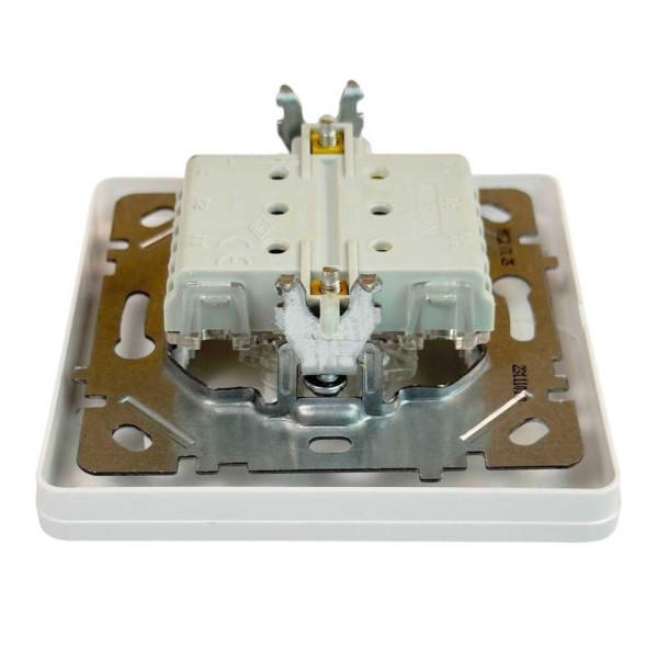 Вимикач Nilson Selene білий 1кл проміжний ( 23111010 ) - фото №2