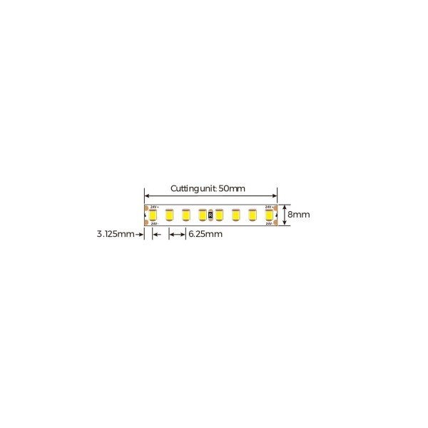LED лента COLORS 160-2835-24V-IP20 13W 2000Lm 6000K 5м (DR8160-24V-10mm-W) - фото №1