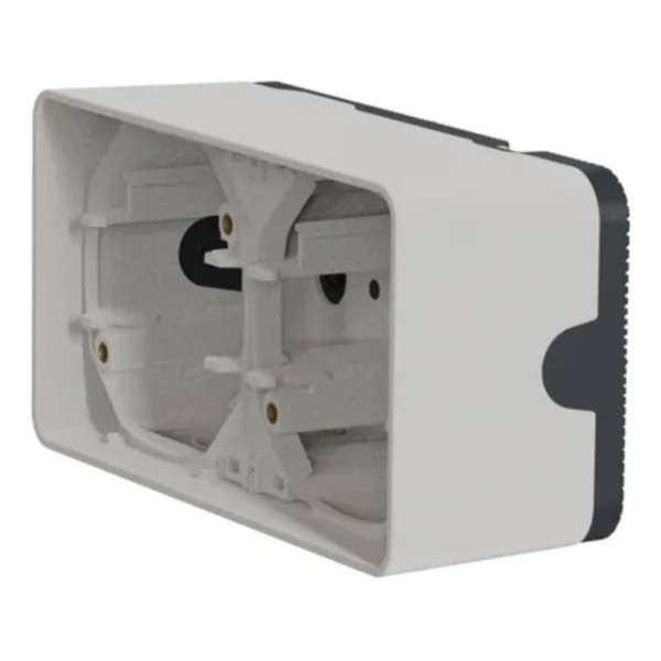 Накладний горизонтальний блок підрозетників Schneider Electric MUR39914 IP55 (білий) - фото №2