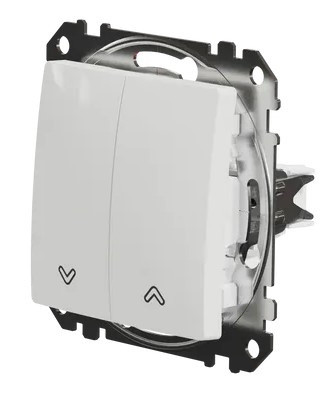 Кнопковий вимикач Schneider Electric Sedna Design & Elements для жалюзі білий SDD111114 - фото №3