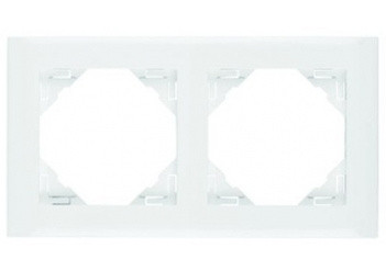 Рамка двойная белая LOGUS 90, 90920 TBR