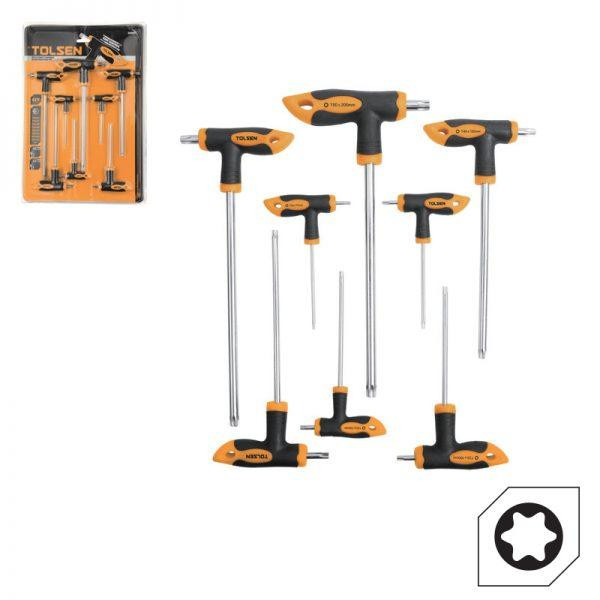 Набор Т-отверток Torx Tolsen (20061) (8шт) - фото №1