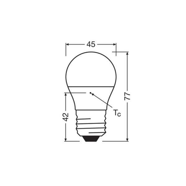 Світлодіодна лампочка Osram 4099854022005 LED Star Classic P60 Frosted E27 1x6.5W 4000K 806Lm IP20 - фото №2