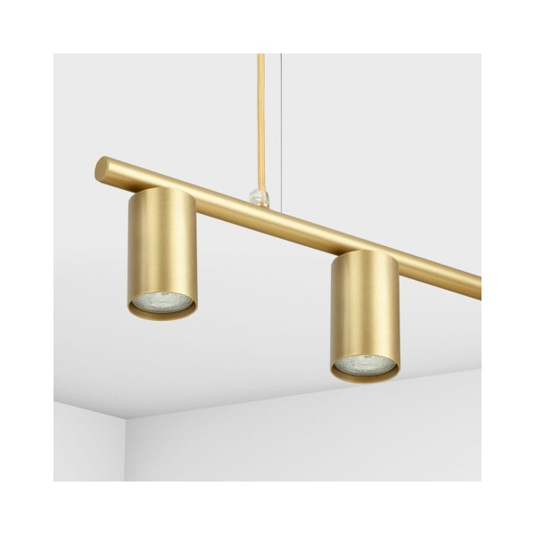 Люстра підвісна над столом, барною стійкою Light 7496110.12.12 Dovbush GU10 6x65W IP20 Золота - фото №1