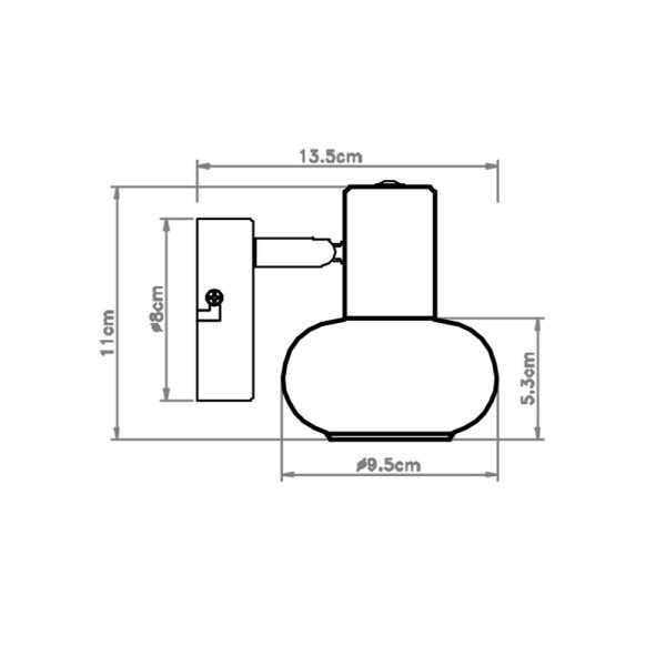 Спот Reality 841401-32 Lauree E14 1x40W IP20 Bl - фото №3