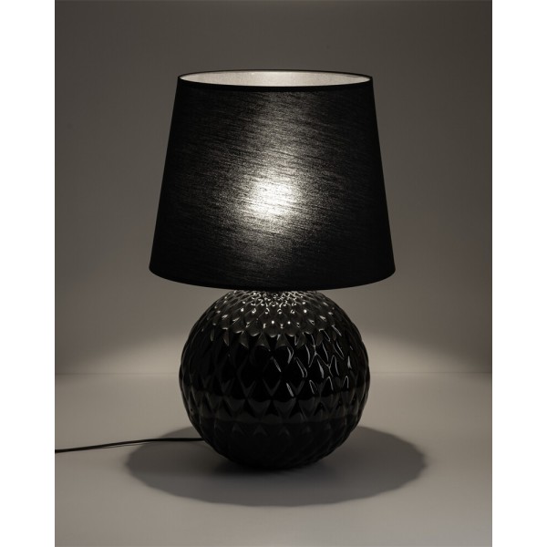 Настільна лампа TK Lighting 16047 Santana E27 1x15W IP20 чорна - фото №1