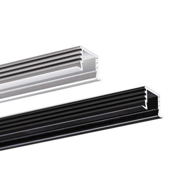 LED-профіль KLUS PDS-4-K чорний, 2 метри - фото №2
