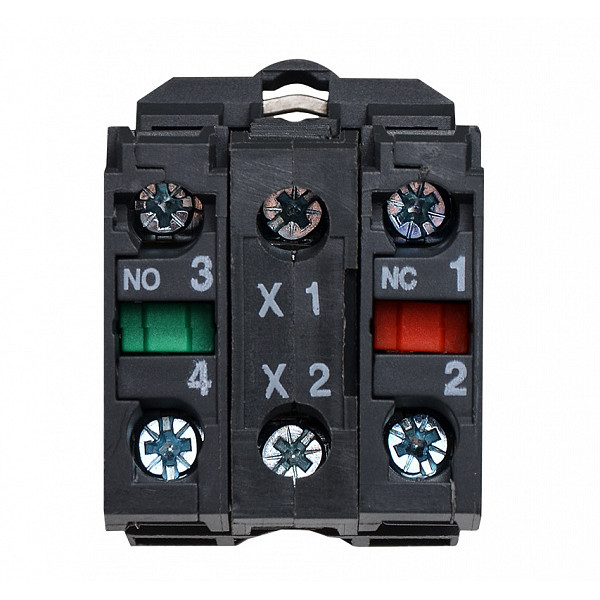 Кнопка Аско-Укрем TB5-AW34M5 з підсвічуванням червона (A0140010174) - фото №1