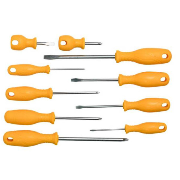 Комплект викруток Tolsen з пластиковою рукояткою 10шт (20740) - фото №2