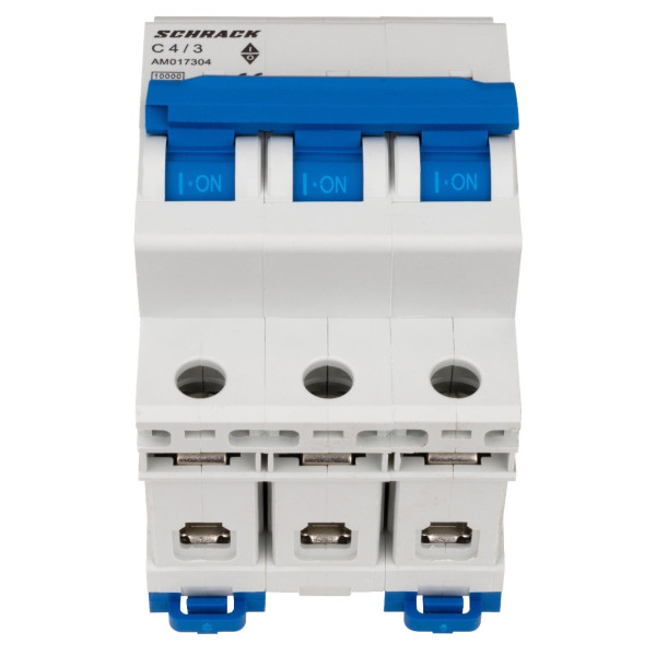 Автоматичний вимикач Schrack AM017304 10кА 4А 3P C - фото №1