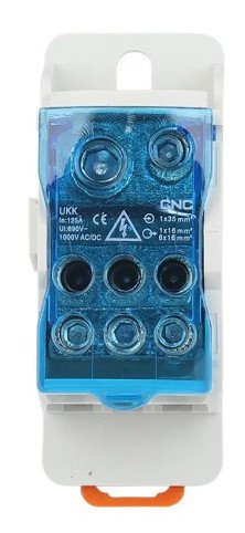 Распределительный блок CNC FTUKK160 160А 30х76,5х45,5мм на DIN-рейке (Б00043068)