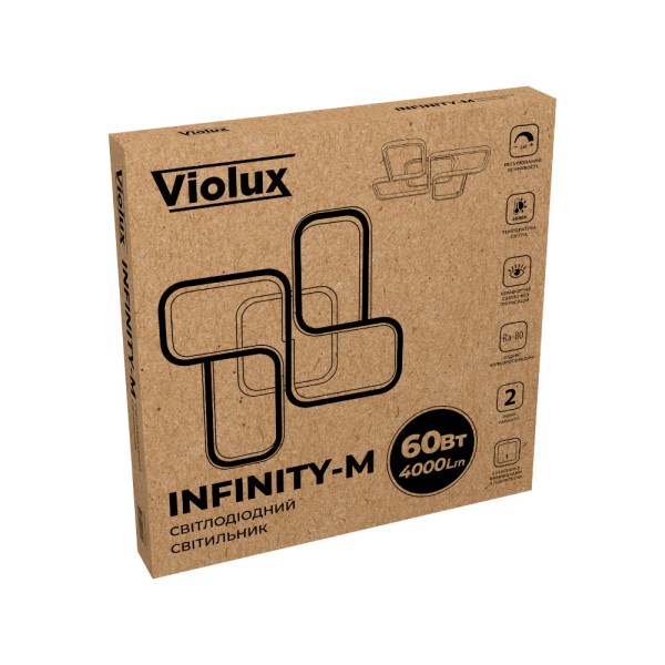 Світильник LED INFINITY-M 60W 4000K прямокутник Violux ( 200130 ) - фото №5