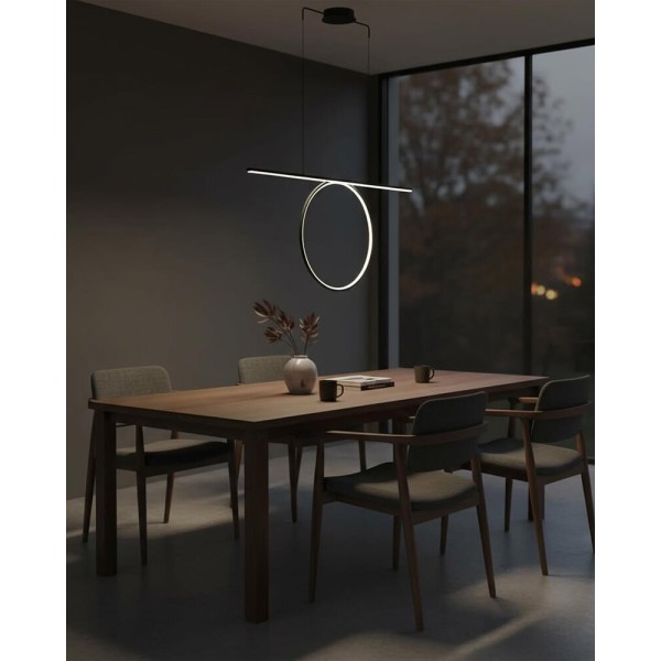 Подвесной светильник, люстра Goldlux 334022 Odetta LED 1x42W 4000K 5250Lm IP20 черный - фото №2