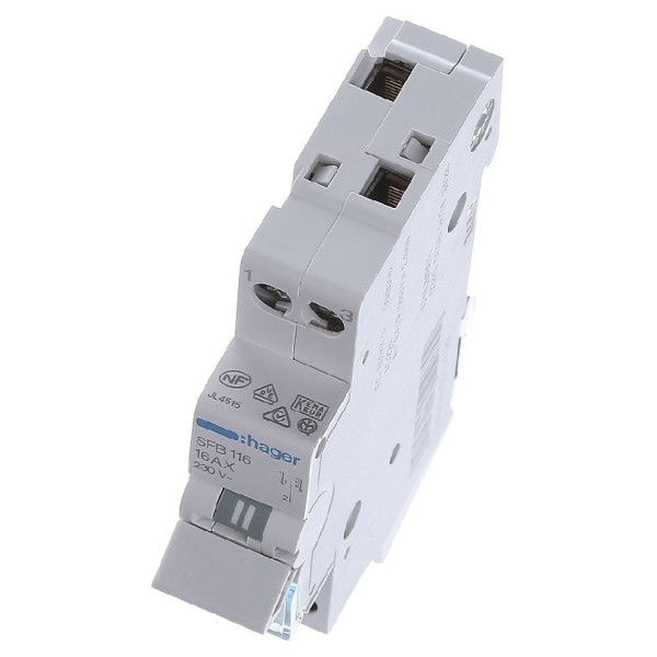 Перемикач Hager SFB116 I-0-II 1P 16А/230В 1м - фото №5