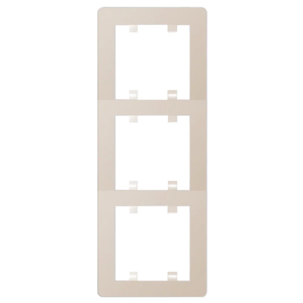 Рамка 3-кратна WL5131 Lumina-2, вертикальна, кремова, Hager