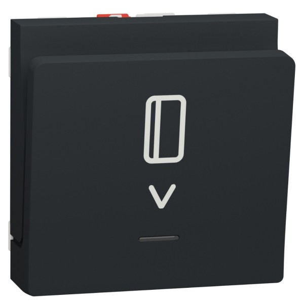 Картковий вимикач Schneider Electric NU328354 з підсвічуванням 10А 2М (антрацит)