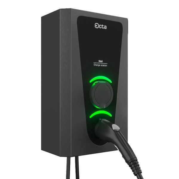 Бытовая зарядная станция Octa Energy W214-S-C2 Wall на 14кВт (розетка 1ф + Type 2 с кабелем 5м) - фото №3
