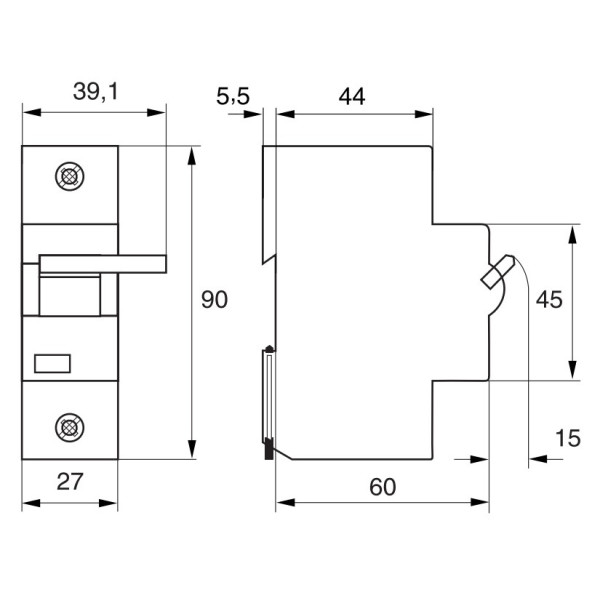 Независимый расцепитель ETI 002159321 DA ETIMAT AC 80/125 110-415V - фото №1