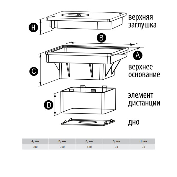 Пластиковий корпус для контрольного з'єднання в ґрунті DKC NA1601 - фото №1