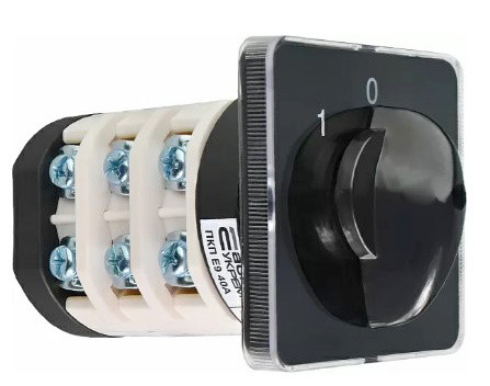 Пакетный переключатель Аско-Укрем ПКП Е9 3.833 A0110010024 (1-0-2 3 полюса)